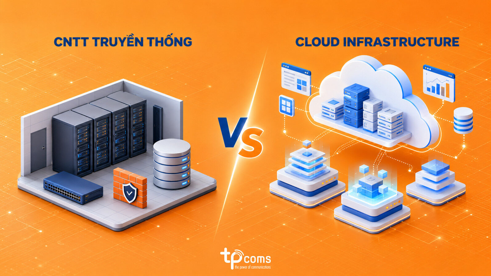 Cloud Infrastructure khác gì hạ tầng CNTT truyền thống?