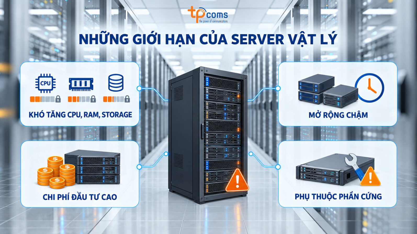 Những giới hạn của Server vật lý
