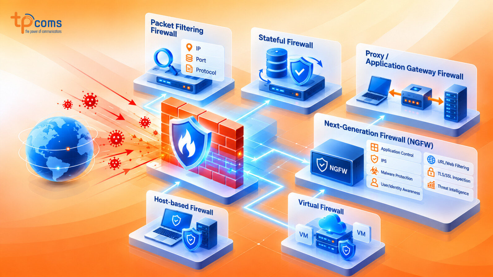 Các loại Firewall phổ biến hiện nay
