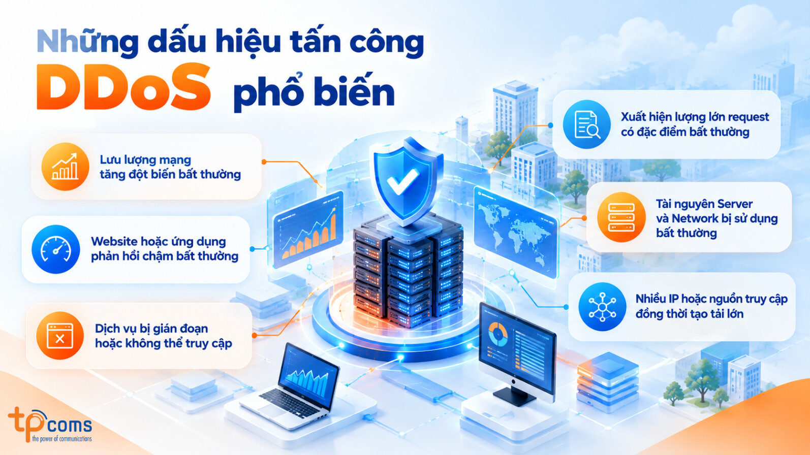 Những dấu hiệu tấn công DDoS phổ biến