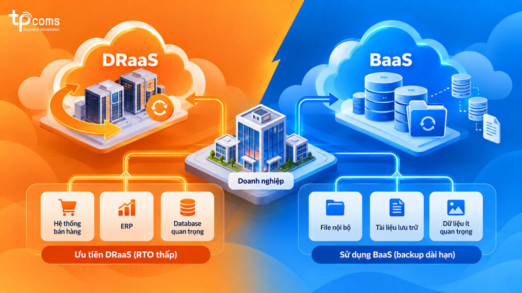 Khi nào doanh nghiệp nên sử dụng DRaaS hoặc BaaS?